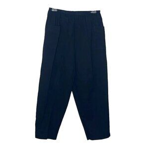 IRENE ALLISON Vintage Paper Bag Black Pants Size L